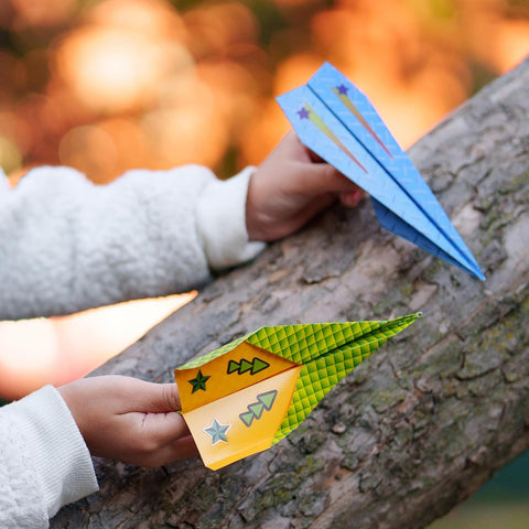 Faber-Castell Creativity for Kids Paper Airplane Squadron Create 20 Paper Airplanes | Faber-Castell In Lebanon