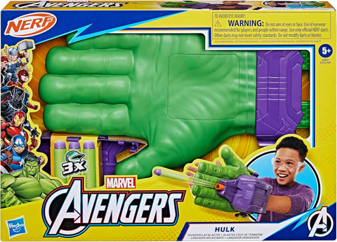 NERF Marvel Avengers Hulk Thunderclap Blaster Roleplay Toy with 3 Darts|NERF In Lebanon