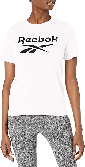 Reebok Women's White T-Shirt ABF862(ft4,5) shr
