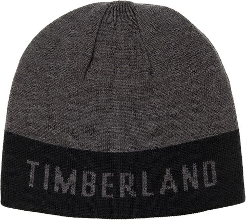 Timberland Men's Black 2-In-1 Reversible Jacquard Beanie| Timberland in Lebanon