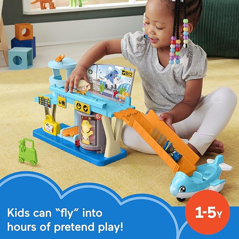 Little People Toddler Toy Everyday Adventures Airport Playset with Airplane | Little People  In Lebanon