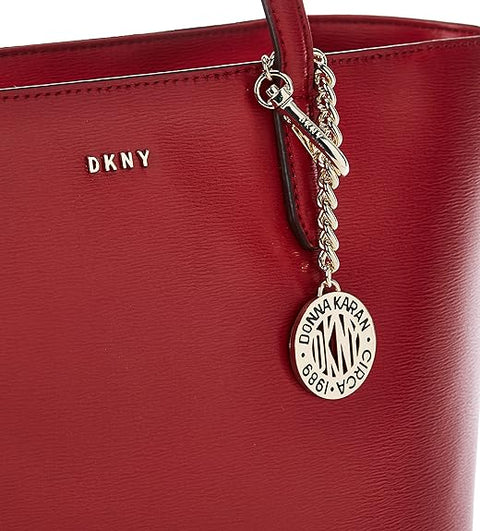 Dkny Women's Red Bryant Medium Sutton Textured Leather Shoulder Bag |Dkny In Lebanon