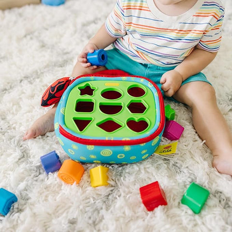Melissa & Doug K's Kids Take-Along Shape Sorter Baby Toy with 2-Sided Activity Bag and 9 Textured Shape Blocks Sensory Toys | Melissa & Doug In Lebanon