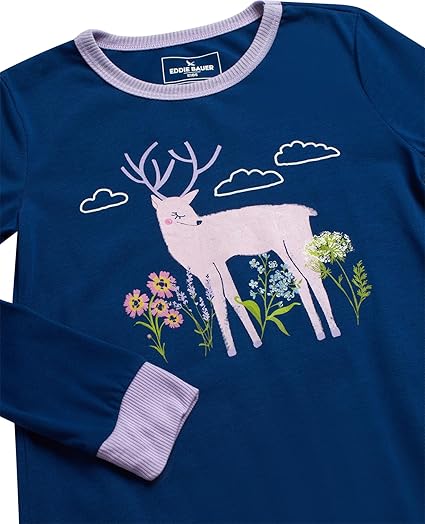 Eddie Bauer Girl's 4 Piece Matching Fleece Graphic Pajama Set |Eddie Bauer In Lebanon