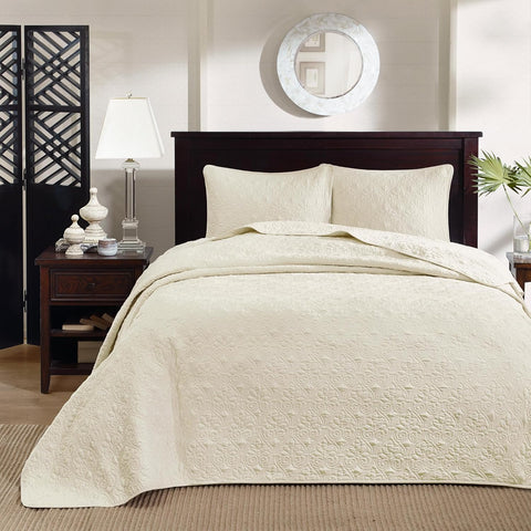 Madison Park Quebec 3-Piece Ivory Quilt Set, King/Cal King | Madison Park In Lebanon