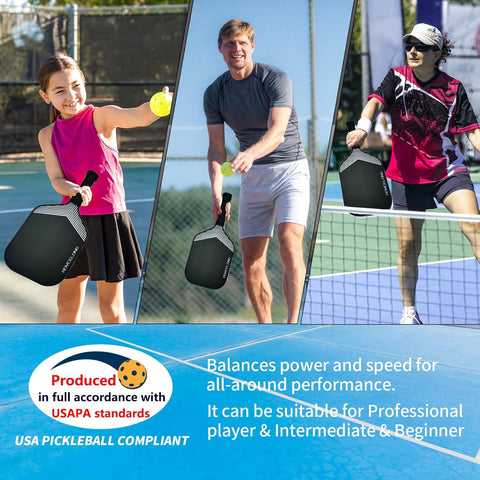 Roycelong Pickleball Paddles T700 Carbon Fiber Frosted Textured Surface 16mm Core Pickleball Racket | Roycelong In Lebanon