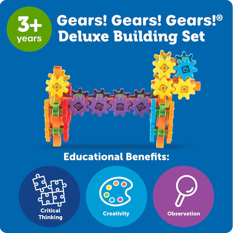 Learning Resources Gears! Gears! Gears! 100-Piece Deluxe Building Set | Learning Resources In Lebanon