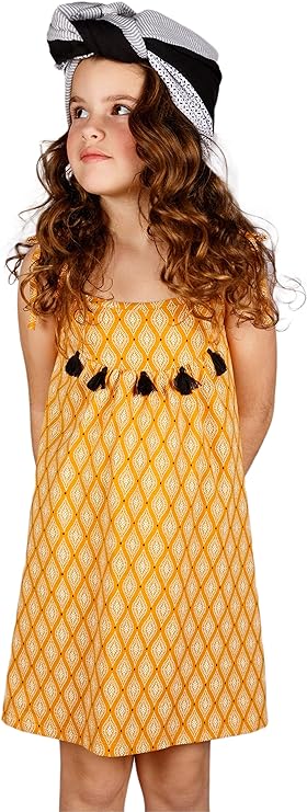 Charanga Girl's  Mustard Dress 78280(shr)
