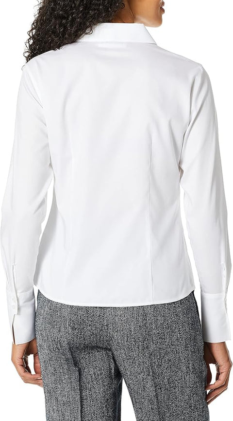 Calvin Klein Women's White Long Sleeve Collared Button Up Shirt | Calvin Klein In Lebanon