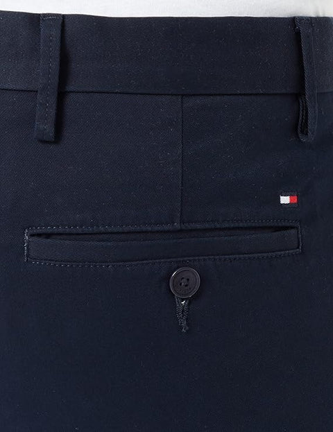 Tommy Hilfiger Men's Navy Core Bleecker Cotton Woven Trousers | Tommy Hilfiger In Lebanon