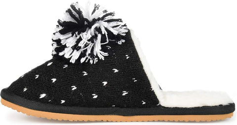 Journee Collection Women's Black Stardust Slipper| Journee Collection In Lebanon