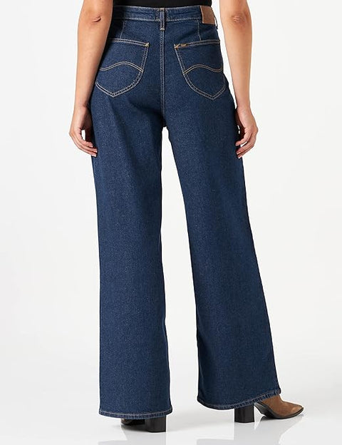 Lee Women's Dark Blue Ultra High Waist Flare Jeans | Lee In Lebanon