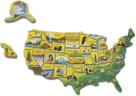 Melissa & Doug USA Map Wooden 45 Pieces Puzzle | Melissa & Doug In Lebanon