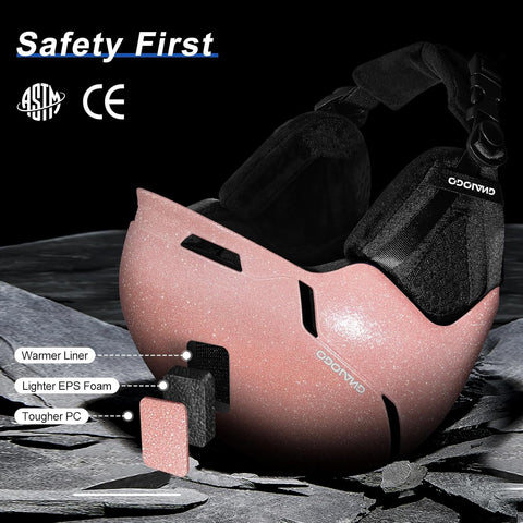 Odoland Pink Ski Helmet, Snowboard Helmet | Odoland In Lebanon
