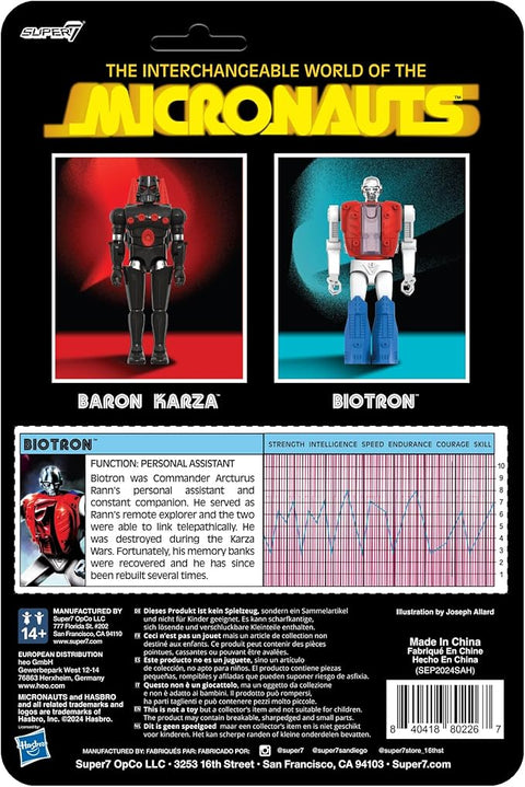Super7 Reaction+ Micronauts Biotron - 3.75" Micronauts Action Figure With Accessory | Super7 In Lebanon