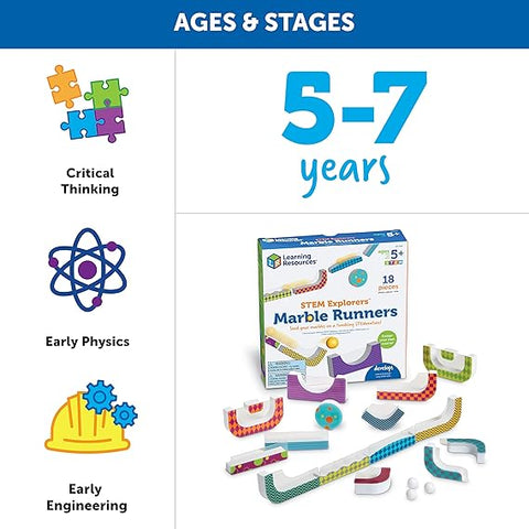 Learning Resources Stem Explorers Marble Runners - 18 Pieces, Ages 5+  | Learning Resources In Lebanon