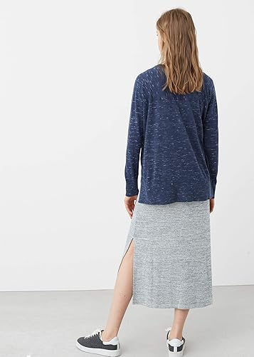 Mango Women's Navy Flecked fine Knit Cardigan |Mango In Lebanon