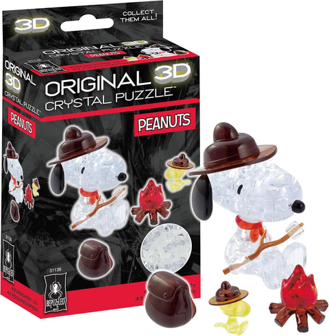 BePuzzled Peanuts Snoopy Campfire Original 3D Crystal Puzzle|BePuzzled In Lebanon