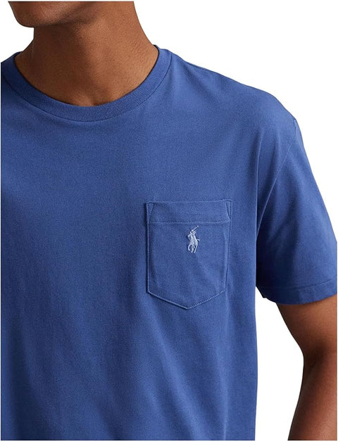 Polo Ralph Lauren Men's Dark Blue Slim Fit Crew Neck T-Shirt | Polo Ralph Lauren In Lebanon