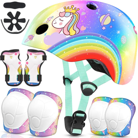 Vvinca Kids Bike Helmet With Knee & Elbow Pads Sports Protective Gear Set | Vvinca In Lebanon