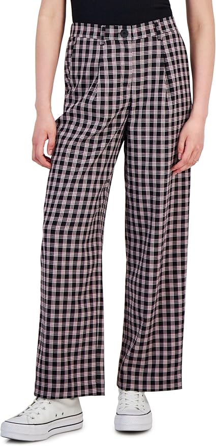 Hippie Rose Women's Multicolor Patterned Pleated-Waist Trouser Pant | Hippie Rose In Lebanon