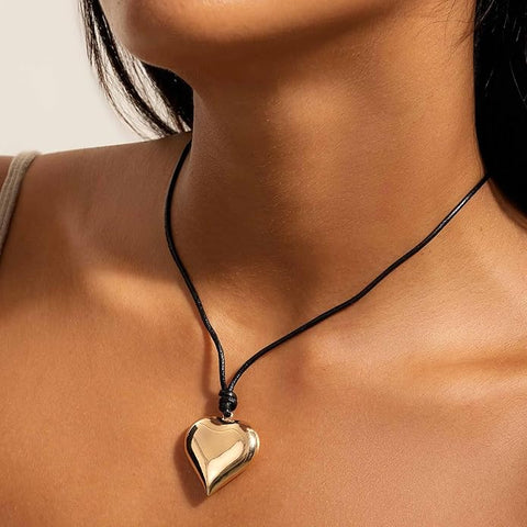 Ettika Women's  Black Cord and 18k Gold Plated Necklace | Ettika in Lebanon