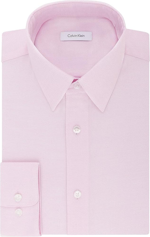 Calvin Klein Men's Pink Slim Fit Wrinkle Free Stretch Shirts | Calvin Klein In Lebanon