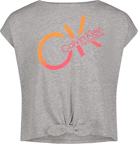 Calvin Klein Girl's Grey Printed T-Shirt |Calvin Klein In Lebanon