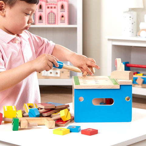 Melissa & Doug Hammer and Saw Tool Bench Wooden Building Set |Melissa & Doug In Lebanon
