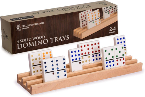 Yellow Mountain Imports Set of 4 Beechwood Domino Racks (10 Inch) | Yellow Mountain In Lebanon