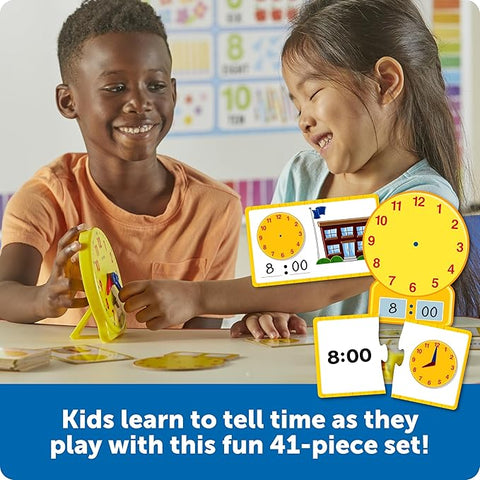Learning Resources Teaching Clocks Time Activity Set | Learning Resources In Lebanon