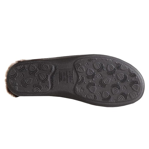 Acorn Women's Burgundy Fur Chinchilla Collar Slipper |Acorn In Lebanon