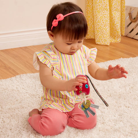 B. toys Car Keys with Lights & Sounds FunKeys Interactive Baby Toy|B. toys In Lebanon
