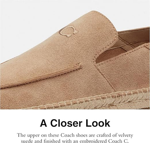 Coach Men's Tan Reilly Espadrille Moccasins Casual Shoes | Coach In Lebanon