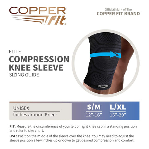 Copper Fit Elite Knee Compression Sleeve Knee Brace|Copper Fit In Lebanon