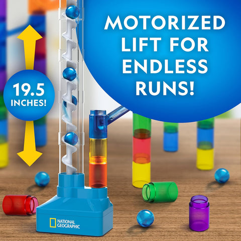 Blue Marble National Geographic Marble Run with Motorized Elevator 95-Piece Marble Maze Kit |Blue Marble In Lebanon
