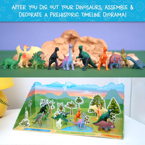 Wondery Kids Wow In The World Dino DIG & Diorama, 10 Dig-Out eggs |Wondery Kids In Lebanon