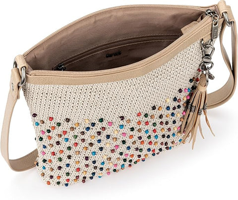 The Sak Women's Light Beige Lucia Crochet Crossbody | The Sak In Lebanon