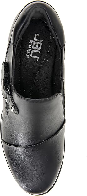 JBU Women's Black Wedge Block Heeled Casual Shoes | JBU In Lebanon