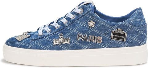 Karl Lagerfeld Paris Women's Blue Cate Rue Pins Sneaker | Karl Lagerfeld Paris In Lebanon