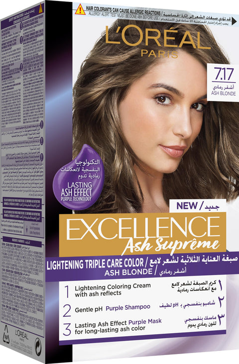 L'Oreal Paris Excellence Ash Supreme 7.17 - Ash Blonde