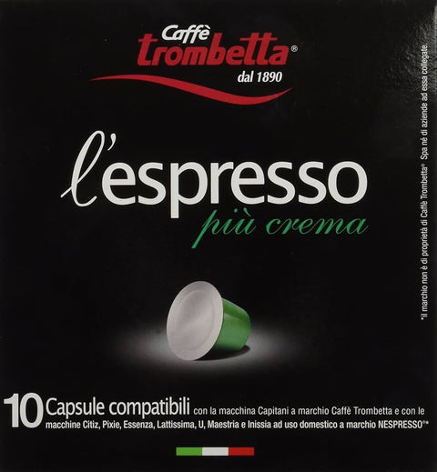 Caffe Trombetta l'espresso 10 Capsule  | Caffe Trombetta In Lebanon