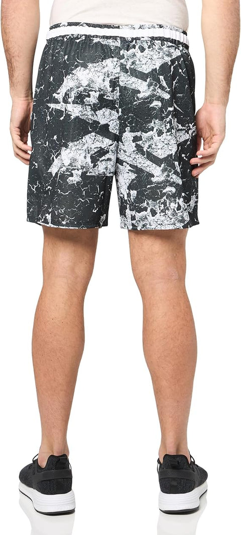 Reebok Men's Black & White All Over Print Short | Reebok In Lebanon