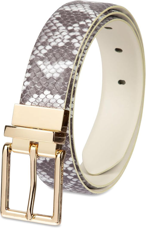 Calvin Klein Women's Gray/White Reversible  Belts  |Calvin Klein   in Lebanon