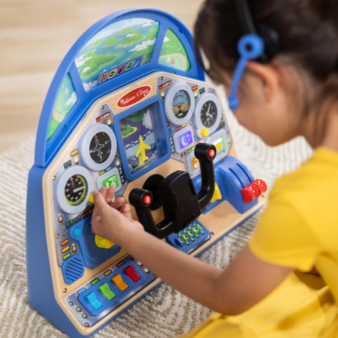 Melissa & Doug Jet Pilot Interactive Dashboard Wooden Toy | Melissa & Doug In Lebanon
