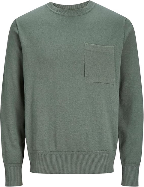 Jack & Jones Core Core Men's Olive Green Knitted Sweater | Jack & Jones In Lebanon