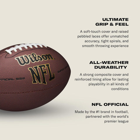 Wilson NFL Super Grip American Football Complex Ball | Wilson In Lebanon