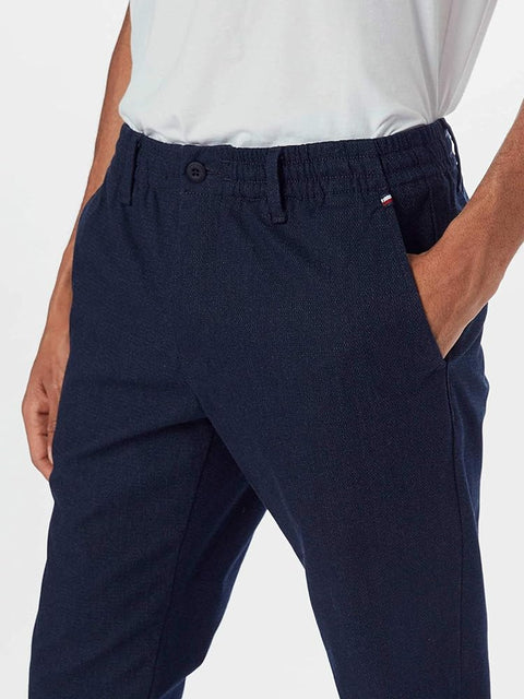 Tommy Hilfiger Men's Navy Active Th Flex Stretch Melange Trousers | Tommy Hilfiger In Lebanon