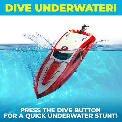Force1 Velocity Red Fast RC Boat- Remote Control Boats Toy |Force1 In Lebanon