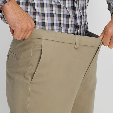 Haggar Men's Khaki Classic Fit Straight Leg Twill Pant | Haggar In Lebanon